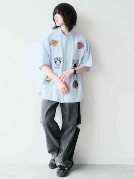 「NBA（エヌビーエー）のアイテム」を使った、けーごさん（メンズ・169cm）の春コーディネート