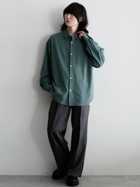 「RAGEBLUE（レイジブルー）のアイテム（スラックス）」を使った、けーごさん（メンズ・169cm）の夏コーディネート