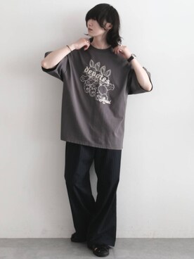 「Anui（アニュイ）のアイテム（トップス）」を使った、けーごさん（メンズ・169cm）の夏コーディネート