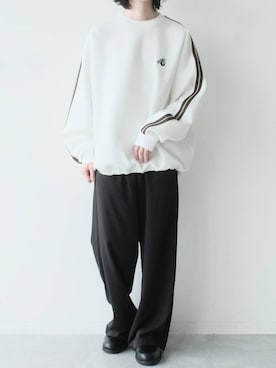 「アイテム（スウェット）」を使った、けーごさん（メンズ・169cm・20代）の春コーディネート