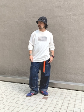 「BEAMS BOY（ビームスボーイ）のアイテム（パンツ）」を使った、unit labさん（メンズ・160cm）の秋コーディネート