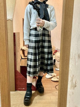 「WC（ダブル シー）のアイテム（シャツ/ブラウス）」を使った、yamさん（レディース・154cm）の秋コーディネート