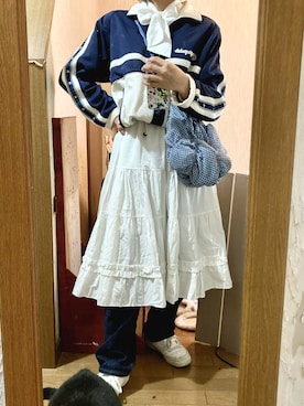 「at12:03（アットイチニーゼロサン）のアイテム」を使った、yamさん（レディース・154cm）の秋コーディネート