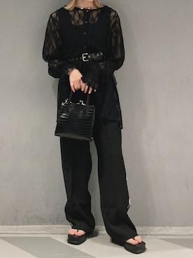 「WC（ダブル シー）のアイテム（シューズ）」を使った、yamさん（レディース・154cm）の夏コーディネート