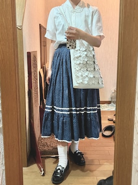 「SIIILON（シーロン）のアイテム」を使った、yamさん（レディース・154cm）の夏コーディネート