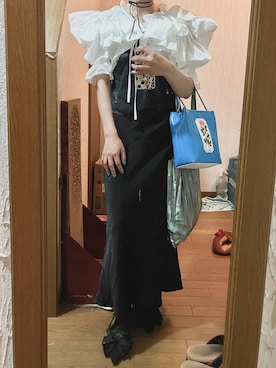 「お出かけスタイル」｜「アイテム（ワンピース/ドレス）」を使った、yamさん（レディース・154cm）の夏コーディネート