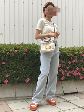 「WEGO（ウィゴー）のアイテム（シューズ）」を使った、yamさん（レディース・154cm）の夏コーディネート