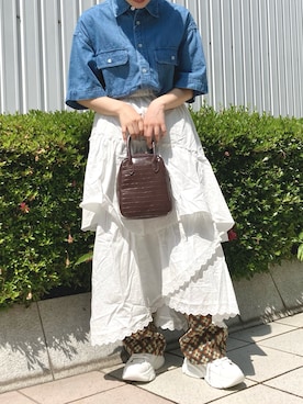 「WEGO（ウィゴー）のアイテム（シューズ）」を使った、yamさん（レディース・154cm）の夏コーディネート
