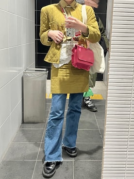「ACCOMMODE（アコモデ）のアイテム」を使った、yamさん（レディース・154cm）の冬コーディネート