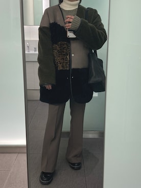 「EUCLAID（エウクレイド）のアイテム」を使った、yamさん（レディース・154cm）の春コーディネート