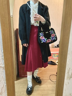 「SIIILON（シーロン）のアイテム」を使った、yamさん（レディース・154cm）の春コーディネート