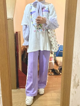「WC（ダブル シー）のアイテム（シャツ/ブラウス）」を使った、yamさん（レディース・154cm）の秋コーディネート