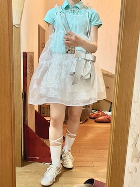 「WC（ダブル シー）のアイテム（ワンピース/ドレス）」を使った、yamさん（レディース・154cm）の夏コーディネート