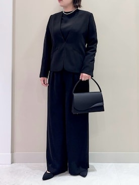 「アイテム（スーツパンツ）」を使った、AIMERさん（レディース・163cm）の秋コーディネート