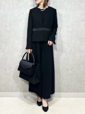 「アイテム（スーツセット）」を使った、AIMERさん（レディース・155cm）の冬コーディネート