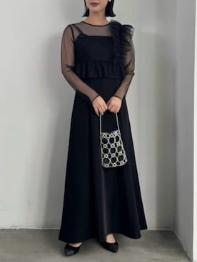 「結婚式」｜AIMERさん（レディース・155cm）の夏コーディネート