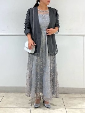 「アイテム（ワンピース/ドレス）」を使った、AIMERさん（レディース・154cm）の秋コーディネート