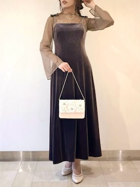 「AIMER（エメ）のアイテム」を使った、AIMERさん（レディース・164cm）の秋コーディネート