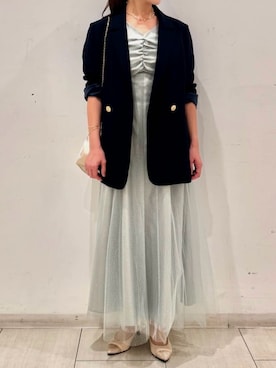 「アイテム（ドレス）」を使った、AIMERさん（レディース・152cm）の秋コーディネート