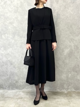 「アイテム（スーツセット）」を使った、AIMERさん（レディース・170cm）の秋コーディネート