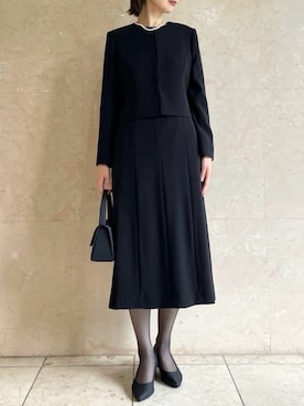 「アイテム（スーツセット）」を使った、AIMERさん（レディース・170cm）の夏コーディネート