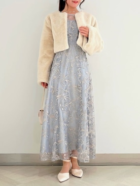 「アイテム（クラッチバッグ）」を使った、AIMERさん（レディース・150cm）の秋コーディネート