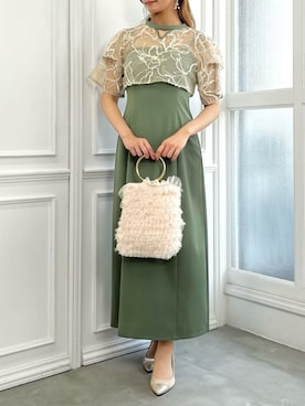 「アイテム（ドレス）」を使った、AIMERさん（レディース・164cm）の夏コーディネート