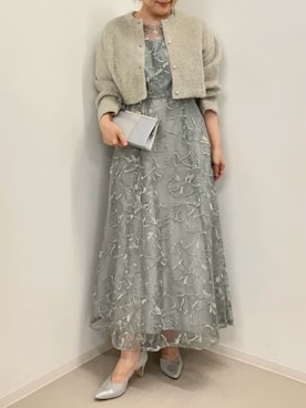 「アイテム（ドレス）」を使った、AIMERさん（レディース・162cm）の秋コーディネート