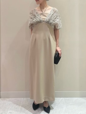 「アイテム（ドレス）」を使った、AIMERさん（レディース・156cm）の夏コーディネート