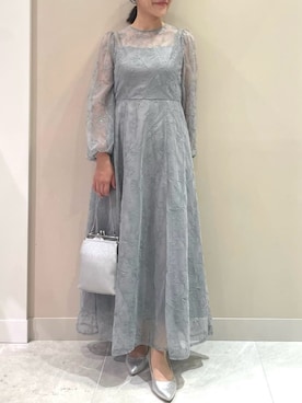 「アイテム（ドレス）」を使った、AIMERさん（レディース・156cm）の秋コーディネート