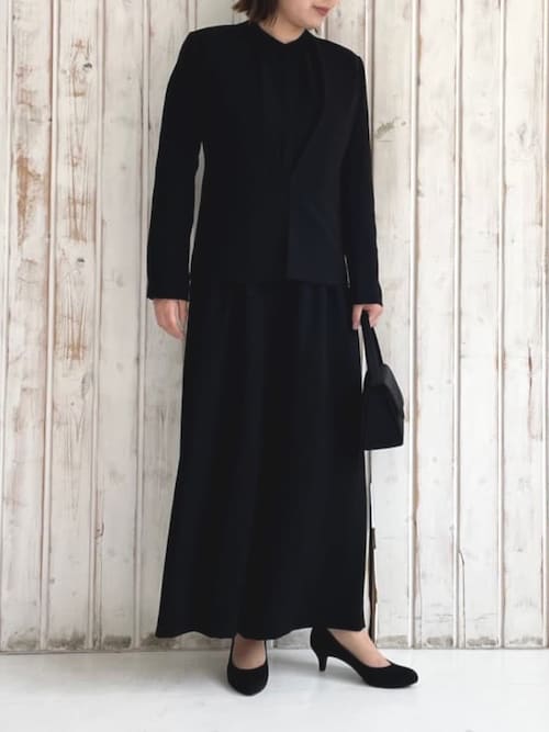 喪服・礼服用】5センチヒールブラックフォーマルパンプス