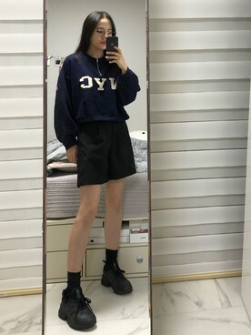 「shortpants」｜yunbaluさん（レディース・154cm）の秋コーディネート