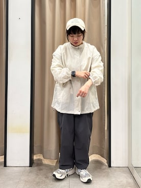 「Samansa Mos2 blue（サマンサモスモスブルー）のアイテム（ブルゾン）」を使った、うさ🐰さん（レディース・153cm）の春コーディネート