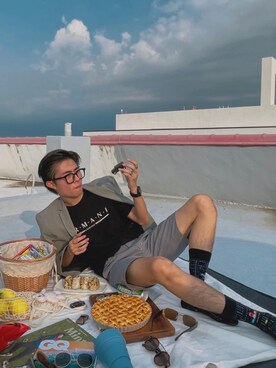 「天台」｜Casperさん（メンズ・175cm）の夏コーディネート
