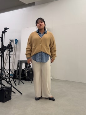 「アイテム（カーディガン/ボレロ）」を使った、さわさん（レディース・152cm）の夏コーディネート