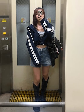 「アイテム（パーカー）」を使った、wkn_a.wear114さん（レディース・159cm）の秋コーディネート