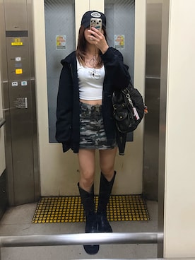 「アイテム（パーカー）」を使った、wkn_a.wear114さん（レディース・159cm）の秋コーディネート