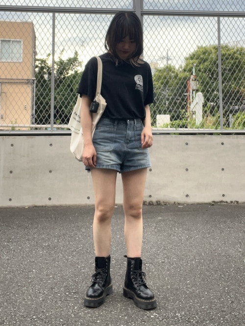 厚底ロングブーツマーティンブーツ春夏秋 厚底（レディース）