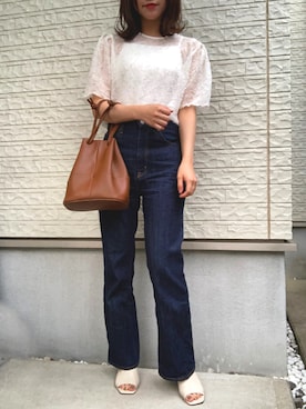 「tiptop（ティップトップ）のアイテム（シューズ）」を使った、wkn_a.wear114さん（レディース・158cm）の夏コーディネート