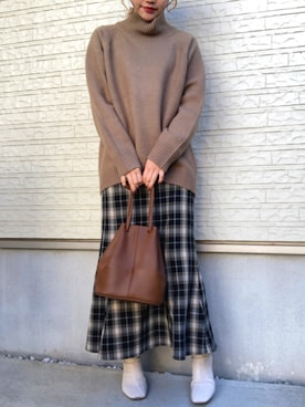 「オーバーサイズニット」｜wkn_a.wear114さん（レディース・158cm）の秋コーディネート