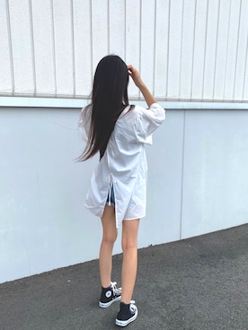 「H&M（エイチ・アンド・エム）のアイテム（その他パンツ）」を使った、千愛さん（レディース・152cm）の夏コーディネート