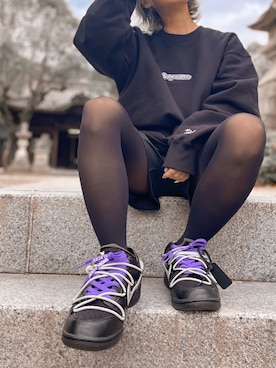 「off white」｜「アイテム（その他）」を使った、_k_a_o_c_h_i_n_さん（レディース・150cm）の冬コーディネート