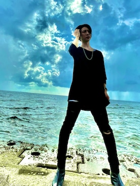 「沖縄」｜「アイテム（ブーツ）」を使った、kenta.uさん（メンズ・169cm）の秋コーディネート
