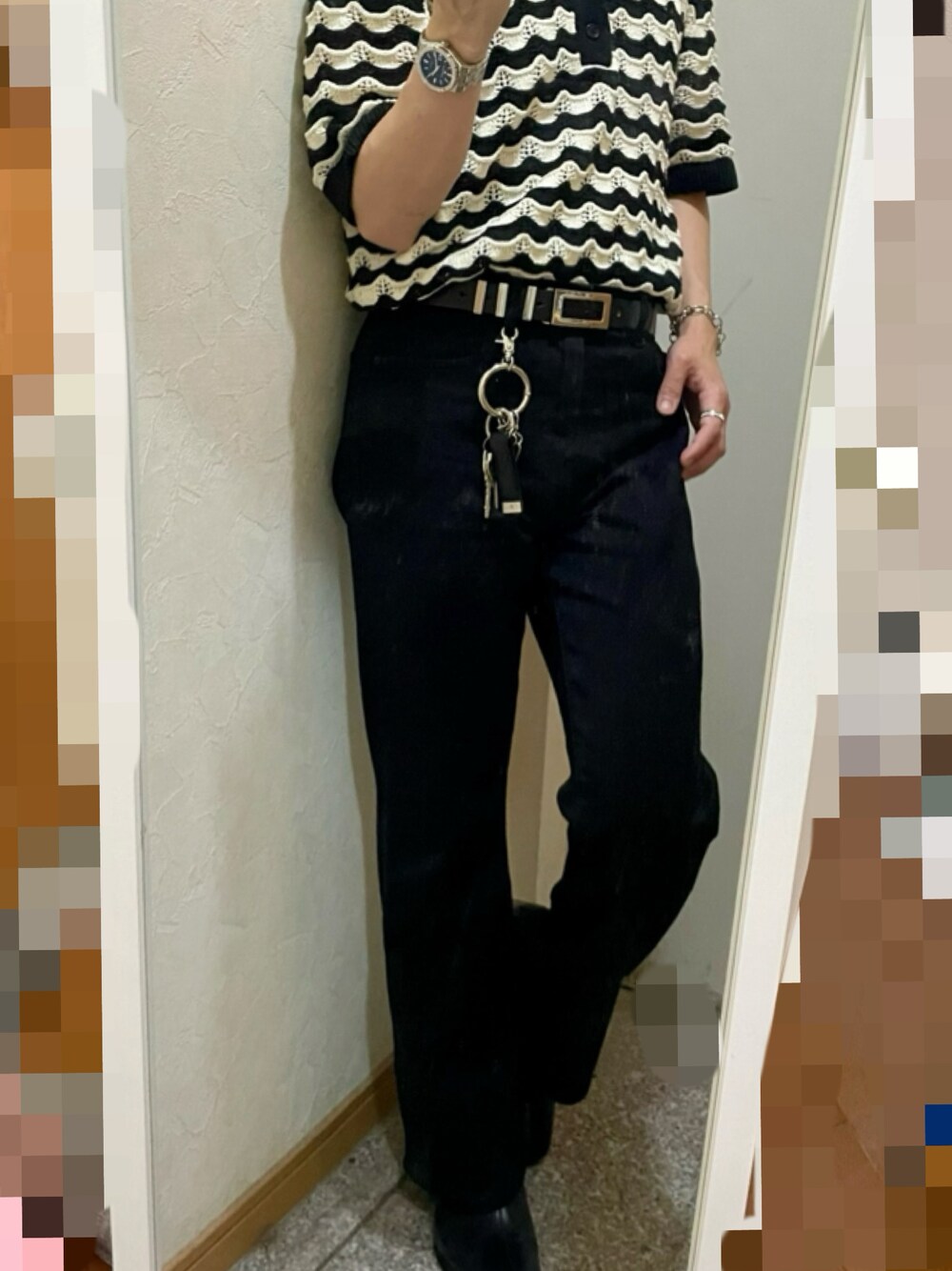 ADRER（アドラー）の「hand made leather belt / ハンドメイド
