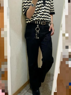 「アイテム（ポロシャツ）」を使った、kenta.uさん（メンズ・169cm）の秋コーディネート