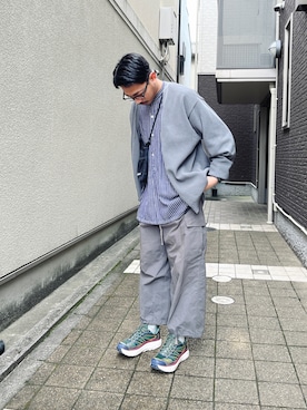 「大阪」｜grey730さん（メンズ・171cm）の春コーディネート