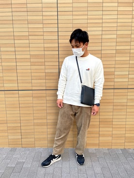 「CONVERSE（コンバース）のアイテム（スウェット）」を使った、はやとさん（メンズ・168cm）の秋コーディネート