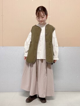 「リバーシブル」｜「アイテム（その他シューズ）」を使った、ゆーさん（レディース・152cm）の秋コーディネート