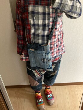 「サコッシュ」｜zeppinさん（レディース・161cm・50代）の冬コーディネート