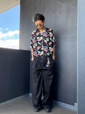 「GUCCI（グッチ）のアイテム」を使った、iSHiさん（メンズ・181cm）の夏コーディネート